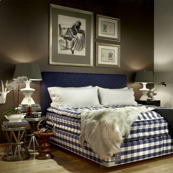 skandinavski kreveti-zanimljivi dizajn-u sobi-sa-maslinama-tri slike