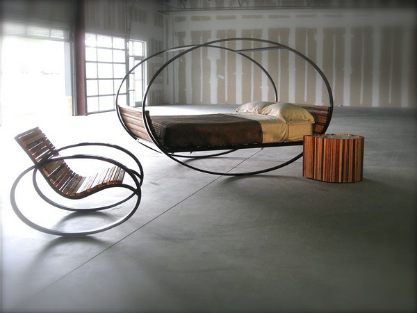 Σκανδιναβικό κρεβάτι-υπερ-φανταχτερό μοντέλο-swing μοντέλο
