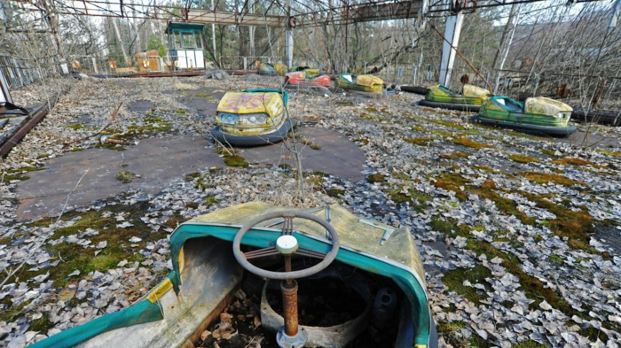 Слънчевите външност-Чернобил днес-от