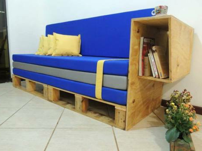 kanapé-of-raklapok-kék szép színes