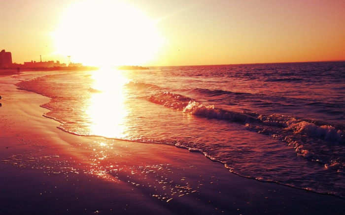 الشمس والشاطئ سوبر جميلة التصميم-غروب الشمس