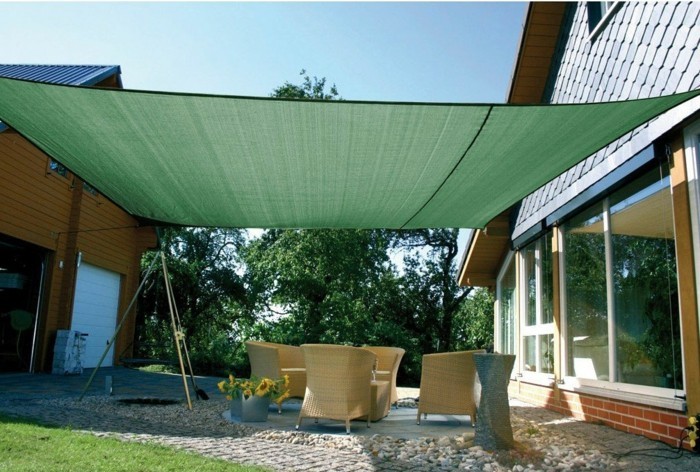 sonnensegel-материал-зелени защита засенчване и излагане на слънце