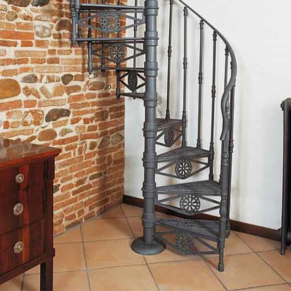 σπείρα-σκάλα-σχεδιασμός εξοικονόμησης χώρου σκάλα-για-το-μικρό διαμέρισμα