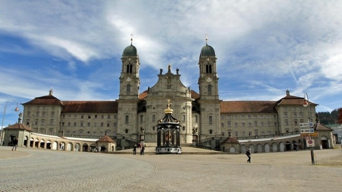 супер-презентация-манастир Einsiedeln-Schwitzer страна-бароковата архитектура