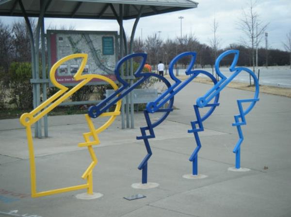 super kreativno osmišljen stalak za bicikle