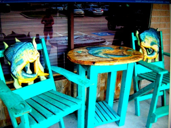 υπερ-δημιουργική-μοντέλο-υψηλής-τραπέζι-με-καρέκλες-ηλεκτρικά-μπλε-δημιουργική σχεδίαση