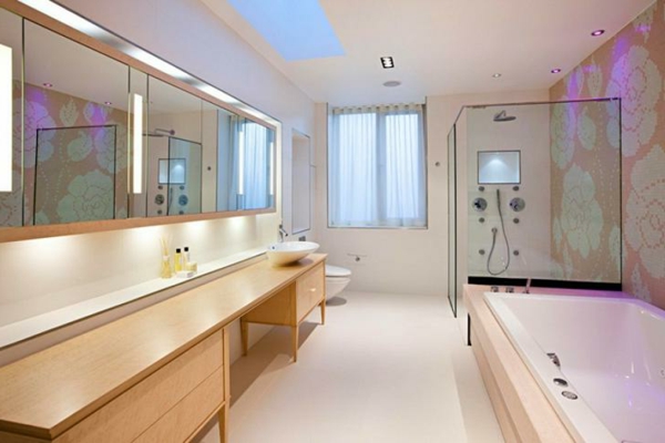 -super-modern világítás-in-Bathrooms--