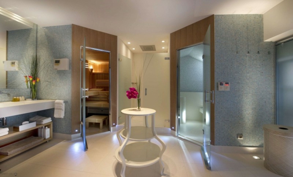 super hermosa iluminación - diseño moderno en el baño