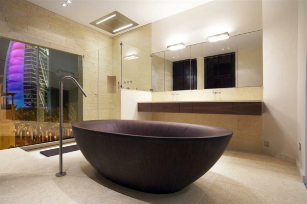 bañera de diseño súper-madera preciosa