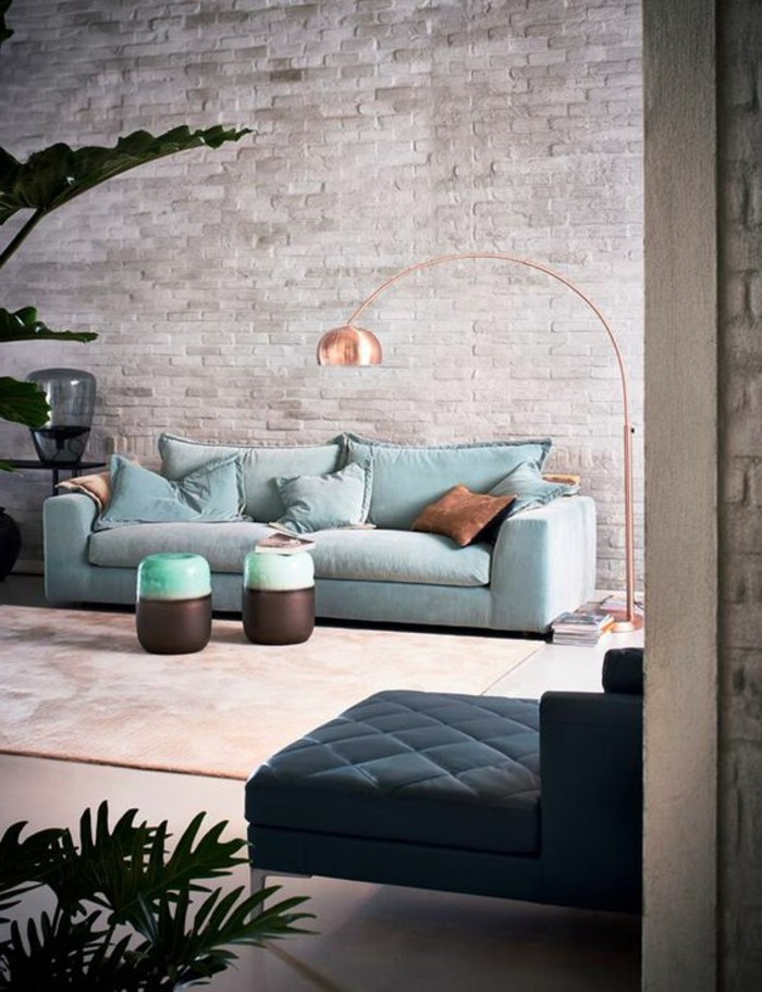 super-kaunis-olohuone-seinät-make-mielenkiintoisen-sohva-in-blue