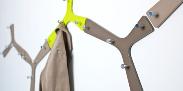 υπερ-προ-μοντέρνα αποτελεσματική τοίχο ράφι γάντζο γάντζο παλτό