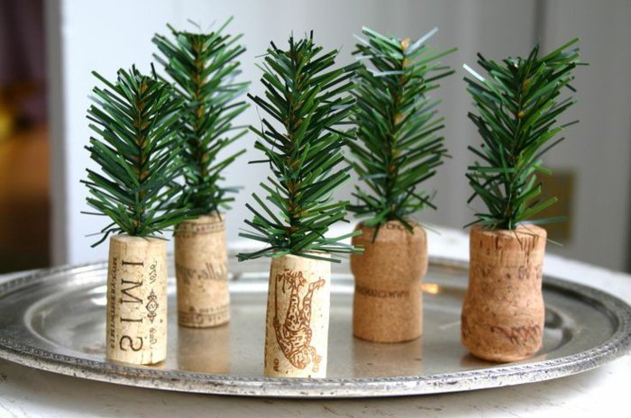 sympathique Noël décoration Cork petites branches de sapin