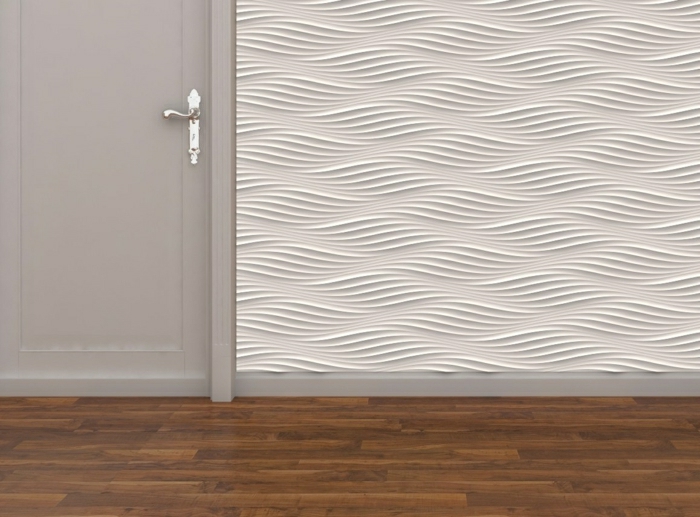 πάνελ τοίχου-design-λευκό-ξύλινο πάτωμα