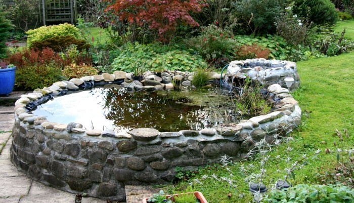 diseño-a-fantasía-estanque estanque de plantas