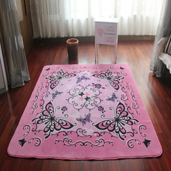килим-пеперуда в розово