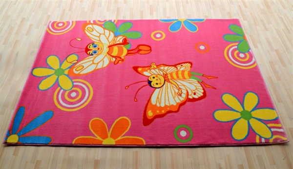 килим-пеперуда-розов цвят