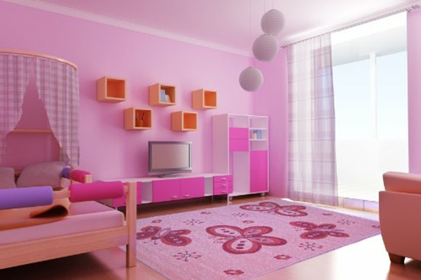 Tepih-leptir-ružičasta soba
