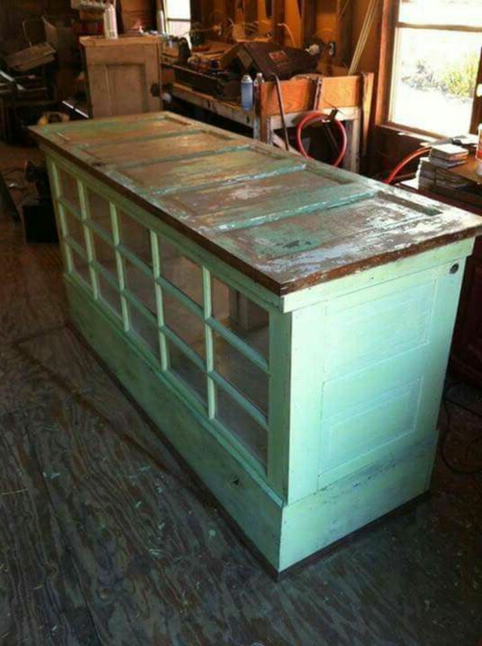 asztal-of-age-ajtó-in-zöld színű-in-the-gyári állapot