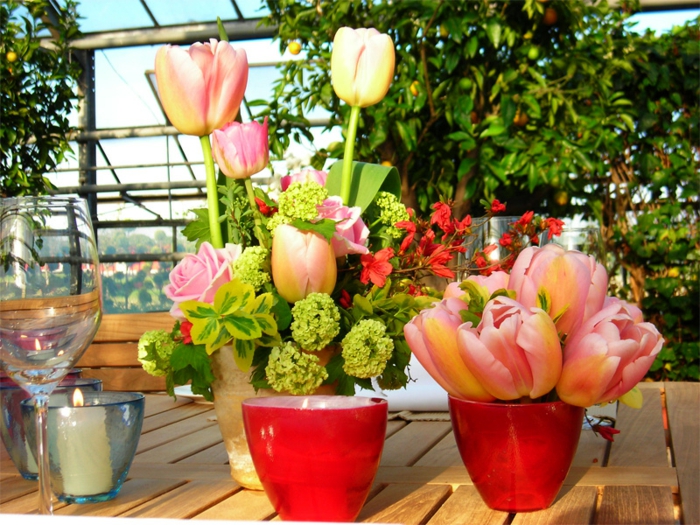 Tischdeko-by-sommerpartry Gyönyörű virágok