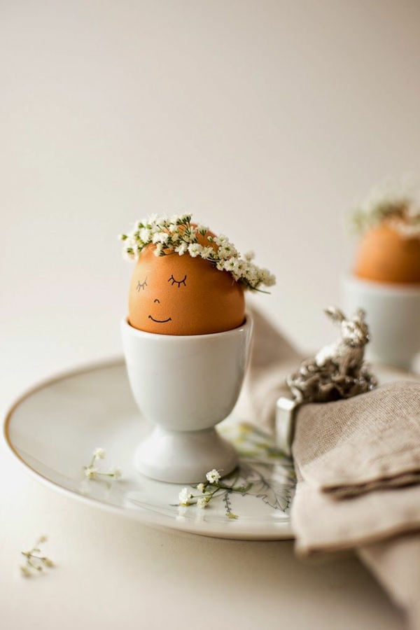tischdeko-за-пролетните идеи-за-великден украса на маса - яйца