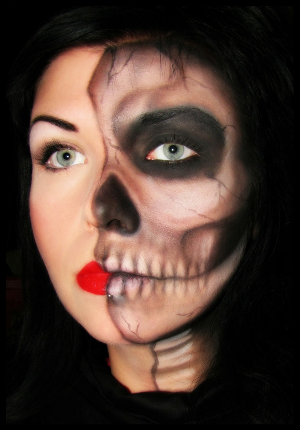 grandes ideas de maquillaje de Halloween