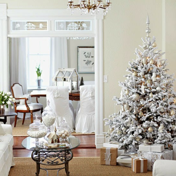 nagy karácsonyi dekoráció fehér