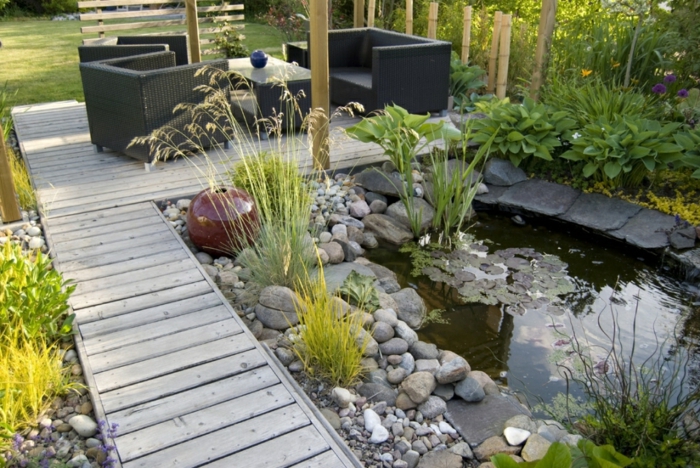 gyönyörű kerti kialakítás - modern design