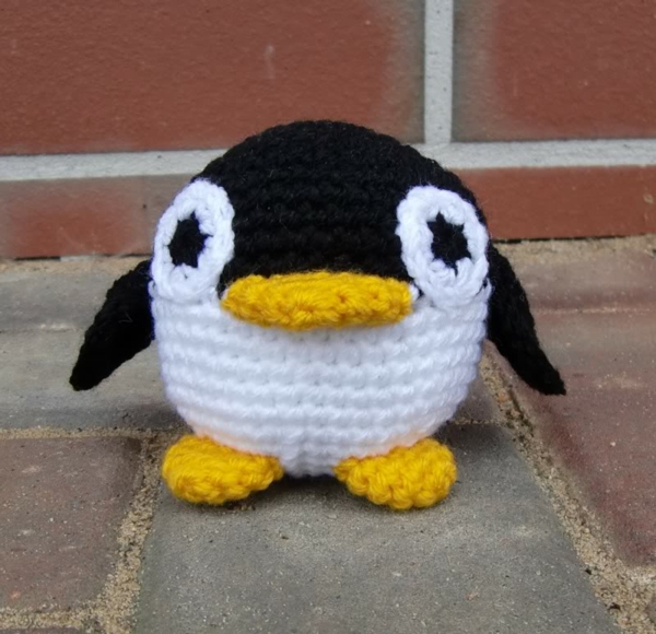hacer nuevos-gran-pingüino-Häkeleien