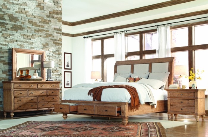 Velika spavaća soba dizajn-i-ukrašavaju-krevetna okvir-po-tapecirani kreveti