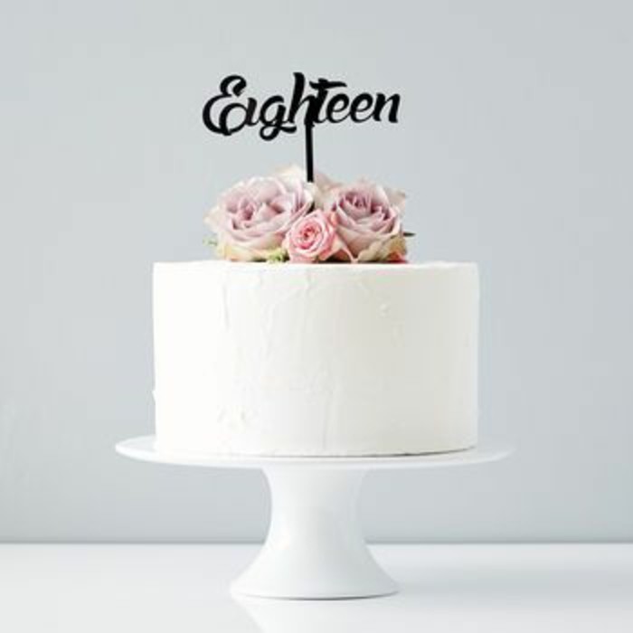 עוגה-ל-18-יום הולדת יום הולדת עוגות-שמונה עשר בן-הוא