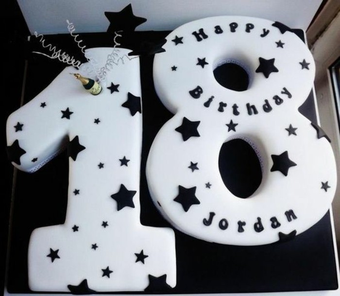 tarte à 18 gâteau d'anniversaire Geburtstagstorten - à 18 anniversaire champagne