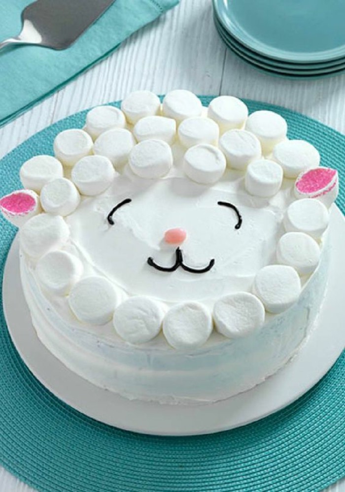 עוגה-ל-18-הולדת חתול Geburtstagstorten-lachelnde-פאי-מרוצה מרוצה אורחים