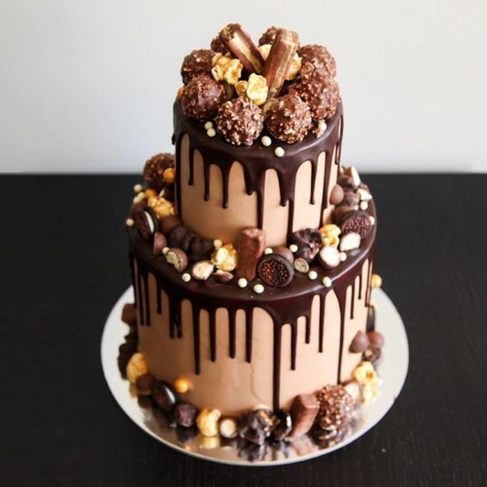 пай-до-18-рожден ден торти за рождени дни, шоколад е-никога до много-шоколади-Rocher