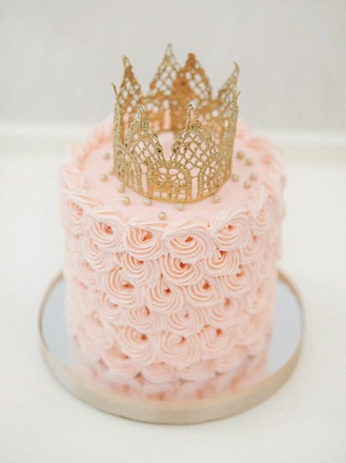tarte à 18 Geburtstagstorten anniversaire gâteau pour-Prinzessinnen-or-couronne-déco
