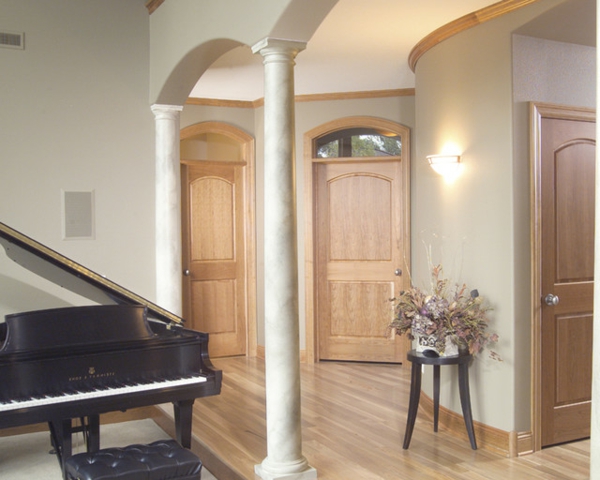 tradicional de diseño de interiores, puertas de madera, puertas interiores de madera