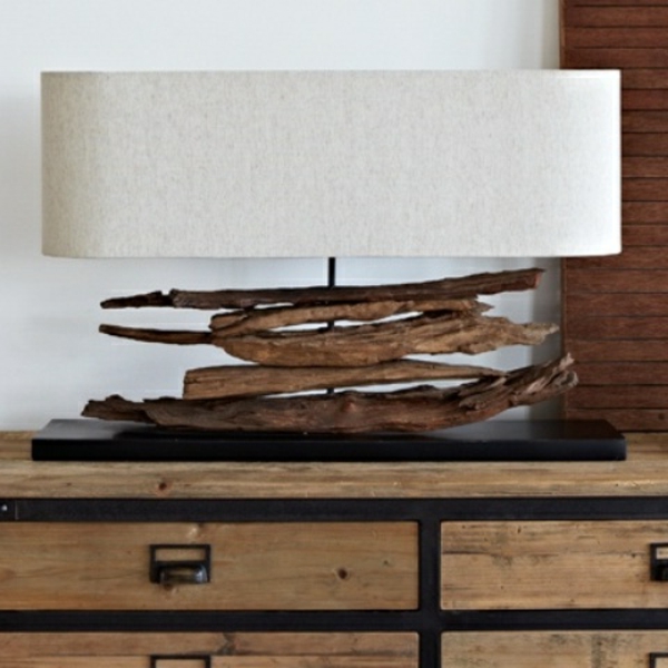 Ötlet a driftwood dekorációhoz - fészkelő lámpa