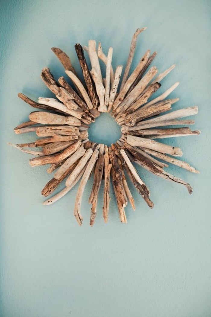 Make-uszadék-wanddeko kék-fali dekoráció DIY magad