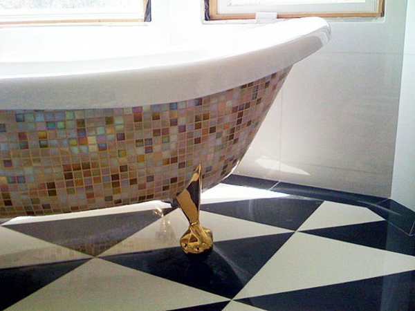 Bañera de mosaico Trend - diseño interesante