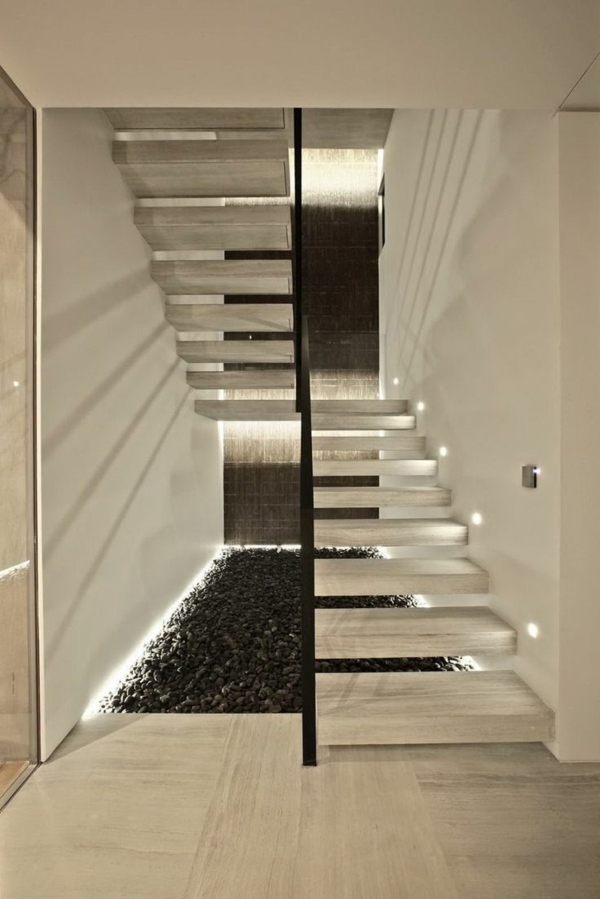 lépcső világítás-nagyon modern look-