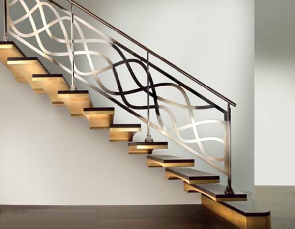 السلالم العائمة مع تصميم رائع