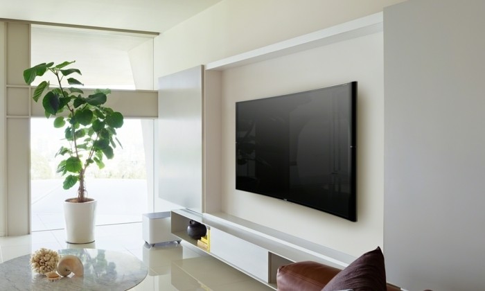 التلفزيون الجدار الخاصة، بناء واحد في جميل في التلفزيون الجدار والبناء الخاصة