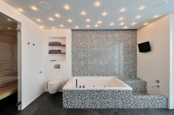 الترا-عظيم-التصميم الداخلي في أضواء سقف الحمام