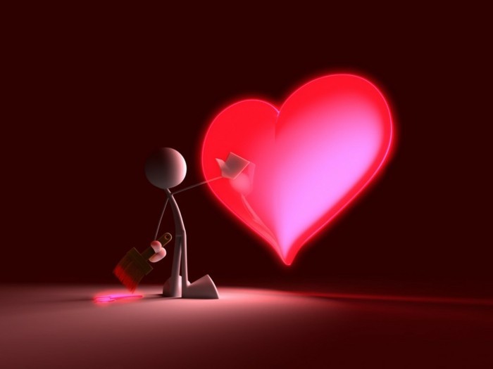 Валентин тапет анимация-розово-пра-фигура