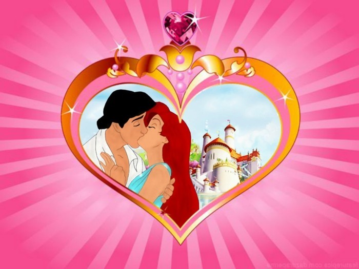 Валентин тапет Ариел-и най-принц-интересна анимация