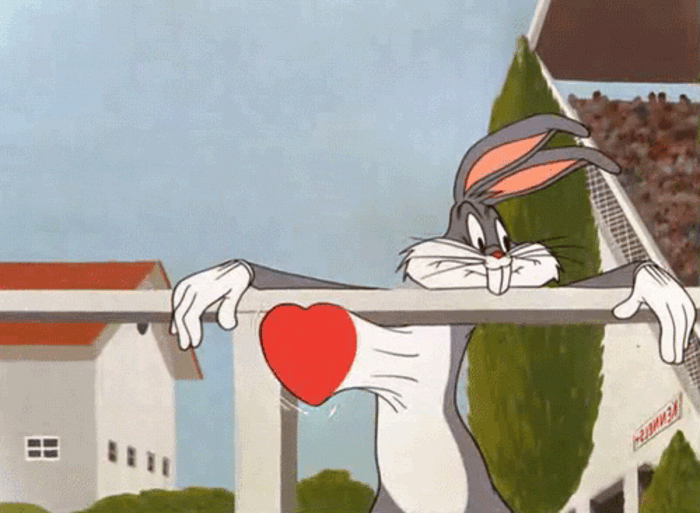 Valentinovo pozadina bube-zeko-lijepa animacija