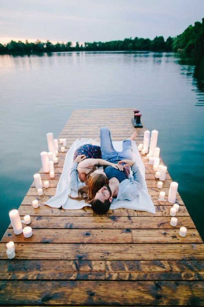 Валентин ден тапети любов двойка-следващата най-езерото-много романтично