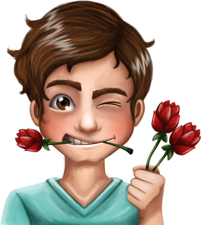 Valentinovo pozadina pra-ruže-mladi-animacija