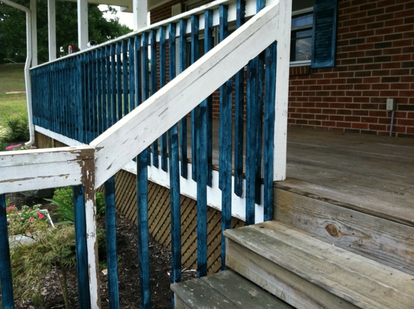 veranda s stepenicama - samogradnja-seljački izgled