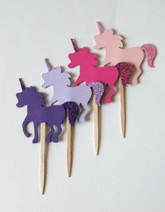 različite unicorns - deco ideje za dječje pite