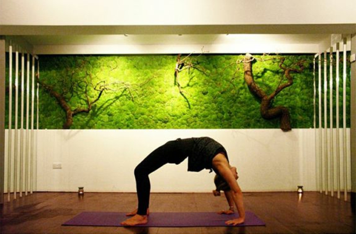 slika mahovine za više svježine u yoga studiju